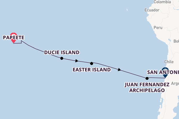 Polynesia from Papeete, Tahiti, French Polynesia with the Seabourn Pursuit