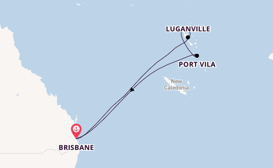 South Pacific from Brisbane, Australia with the Voyager of the Seas 