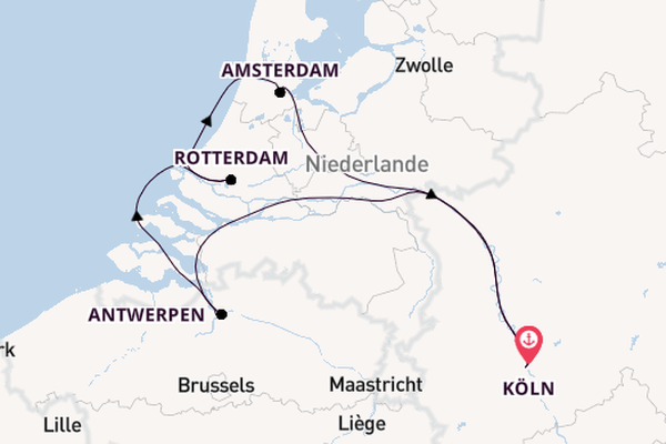 A-ROSA SENA - Zauberhafte Metropolen entlang des Rheins