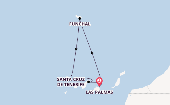 Kanarische Inseln ab Las Palmas, Gran Canaria auf der Mein Schiff Relax