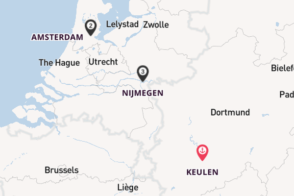 Rijn vanaf Keulen, Duitsland met de nickoSPIRIT