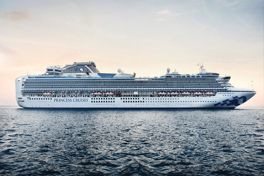 at sea