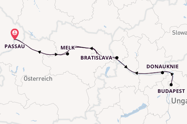 8 Tage Europäischer Fluss Reise