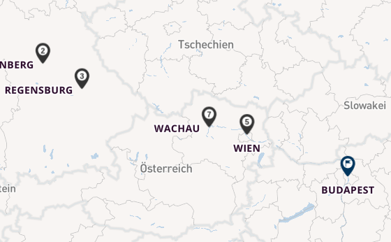 Donau ab Nürnberg, Deutschland auf der Celebrity Seeker