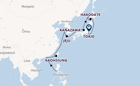 Ostasien ab Manila, Philippinen auf der VASCO DA GAMA