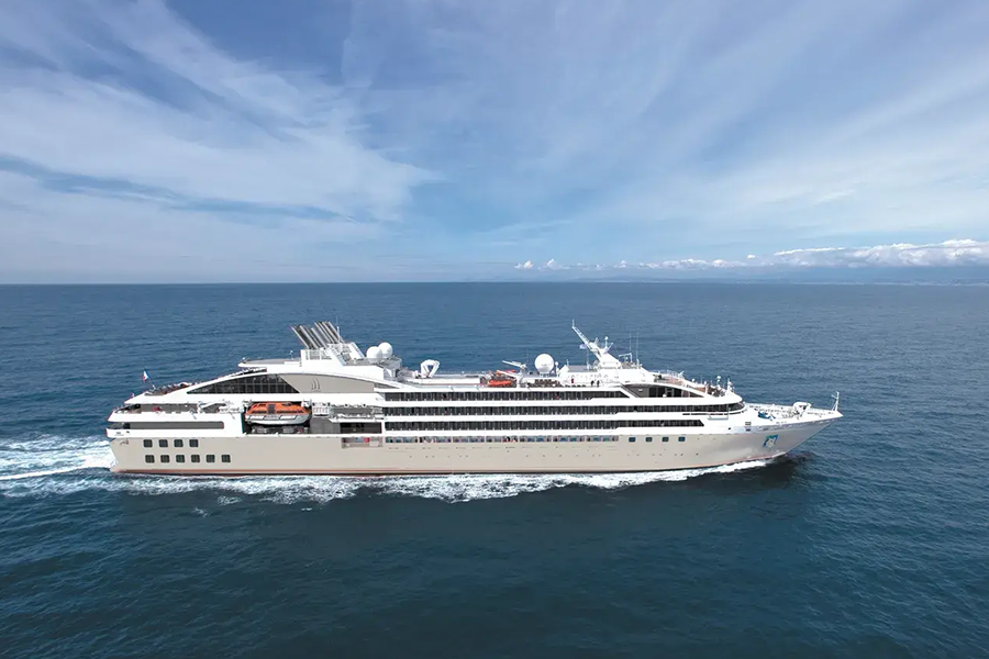 at sea