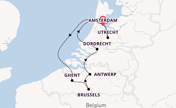 Western Europe from Amsterdam, Netherlands with the AmaFiora