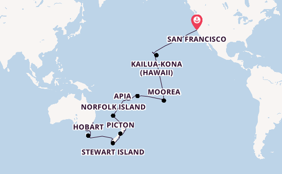 Transpacific from Australia with the Azamara Quest
