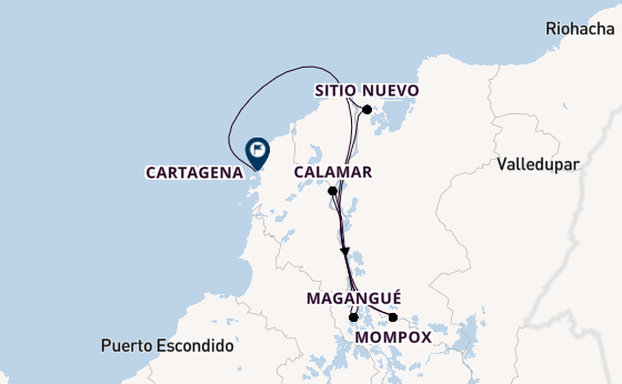 South America from Barranquilla, Colombia with the AmaMagdalena