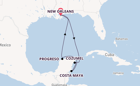 Western Caribbean from New Orleans, Louisiana with the Mariner of the Seas