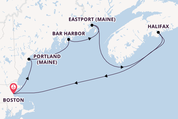 Neuengland ab Boston, USA auf der Norwegian Breakaway