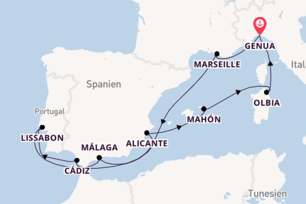In 11 Tagen nach Genua über Marseille