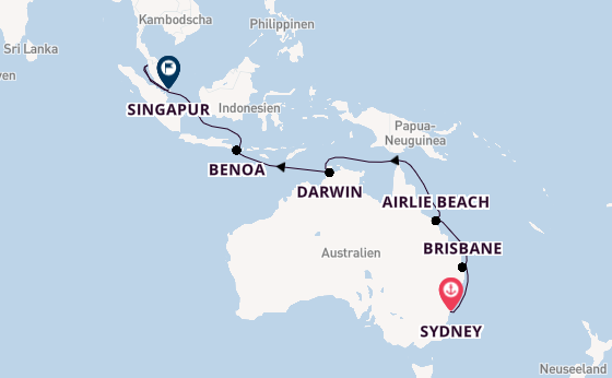Australien ab Sydney auf der Grand Princess