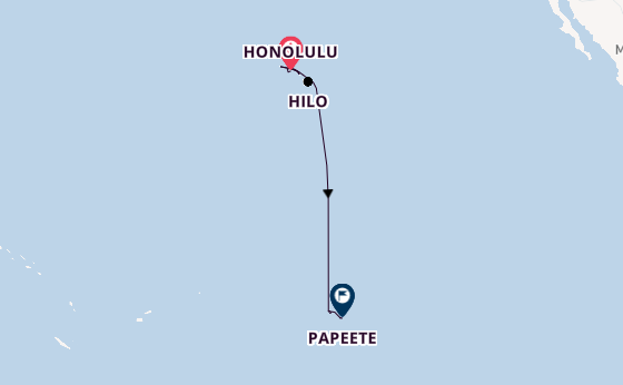 French Polynesia from Honolulu, Hawaii, USA with the Norwegian Spirit 