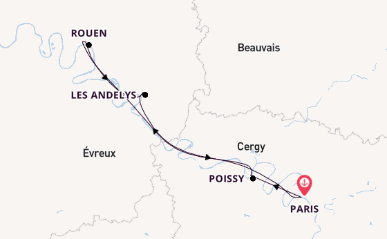 Seine ab Paris, Frankreich auf der VIVA BEYOND