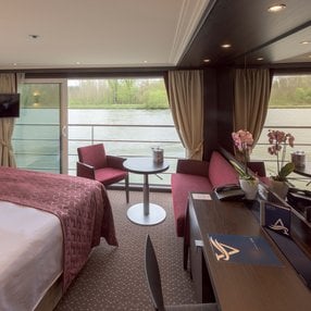 Come aboard the Avalon Passion and discover one of 6 cabin categories on a total of 4 decks that can accommodate 166 passengers. Choose your dream cabin and feel at home on board the Avalon Passion!
