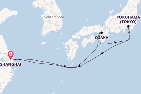 Japan from Shanghai, China with the Spectrum of the Seas