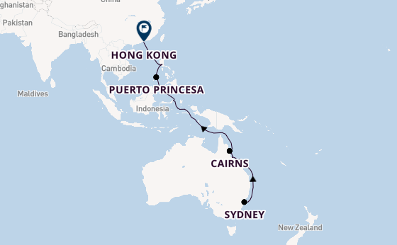 Australia from Sydney, Australia with the Queen Victoria