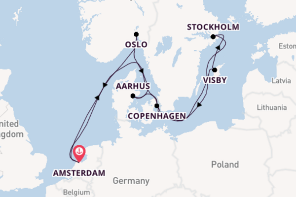 Norway from Amsterdam, Netherlands with the Celebrity Eclipse