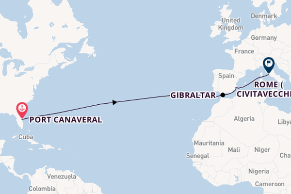 Transatlantic from Port Canaveral, Florida with the Norwegian Epic