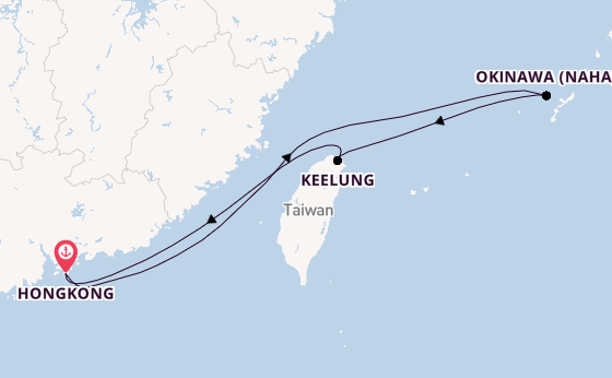 China ab Deutschland auf der Spectrum of the Seas