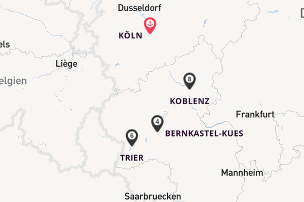 Mosel ab Köln, Deutschland auf der nickoSPIRIT