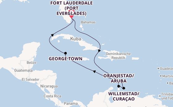 Karibik ab Fort Lauderdale (Port Everglades), USA auf der Celebrity Silhouette
