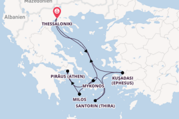 Herrliche Reise ab Thessaloniki