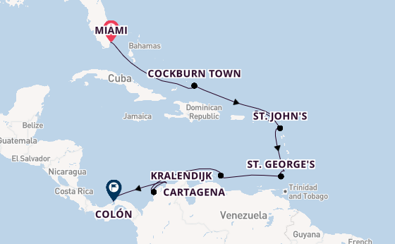Caribbean from Miami, Florida with the EUROPA