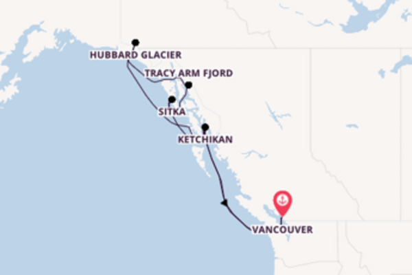8 day voyage on board the Serenade of the Seas from Vancouver