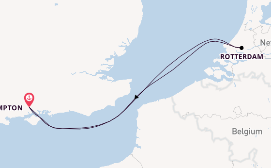 British Isles from Southampton, England with the Britannia 