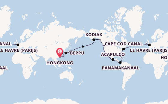 Wereldreizen vanaf Hongkong, China met de Azamara Quest