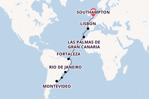 Transatlantic from Southampton, England with the Majestic Princess