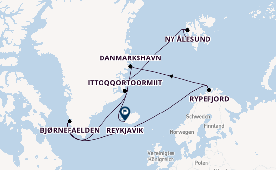Arktis ab Longyearbyen, Norwegen auf der MS Fram