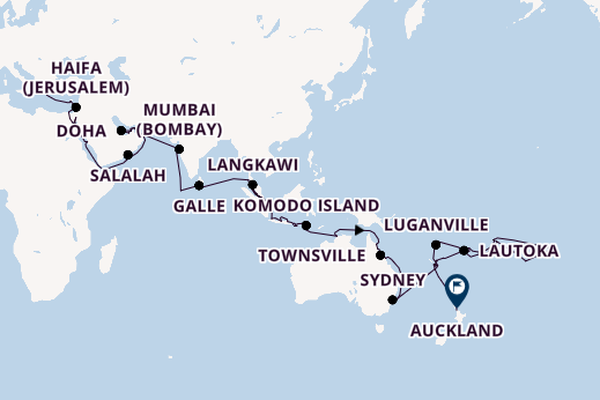 South East Asia from Athens (Piraeus), Greece with the Seven Seas Explorer