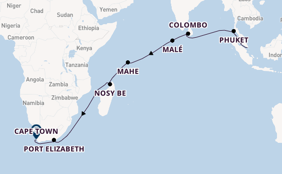 South East Asia from Singapore, Singapore with the Seven Seas Explorer