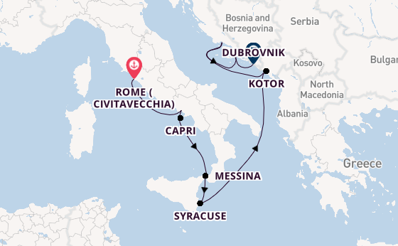 Mediterranean from United Kingdom with the MS EUROPA 2