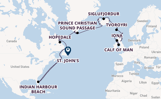 Transatlantic from Belfast, Northern Ireland, United Kingdom with the Seabourn Venture