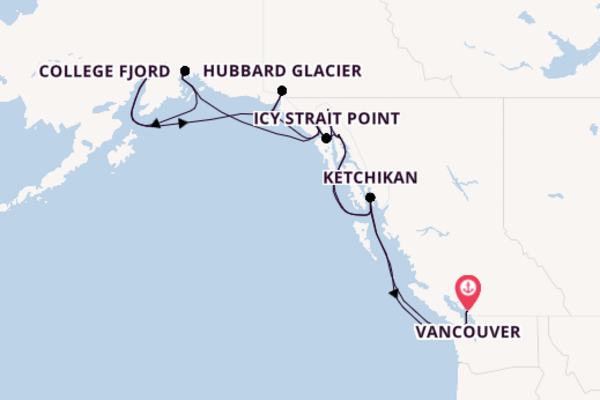 Alaska & West Canada from Vancouver, Canada with the Discovery Princess