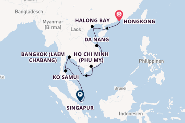 Westerdam - Asiens Vielfalt zum Jahreswechsel erleben