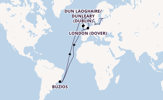 Transatlantic from Greenwich (London), England with the Viking Mira