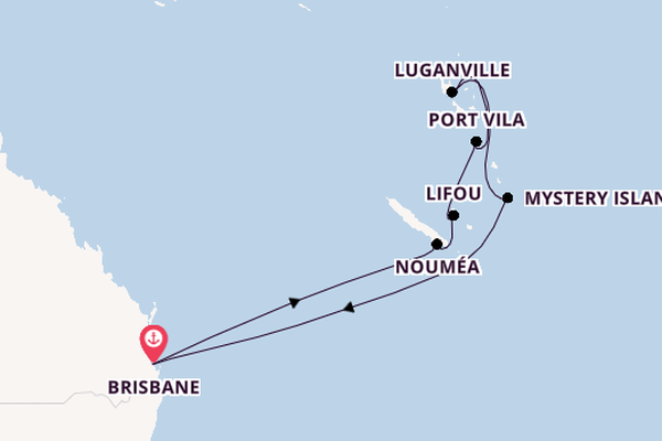 South Pacific from Brisbane, Australia with the Crown Princess