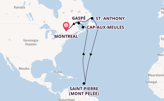 Südliche Karibik ab Montreal, Kanada auf der Seabourn Quest