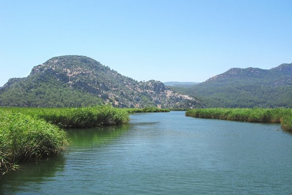 Dalyan Fluss, Türkei