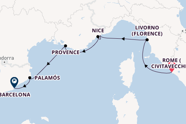 Luxury Italy, France & Spain with Rome Stay
