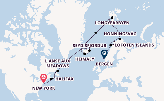 Transatlantic from New York, USA with the Viking Mira