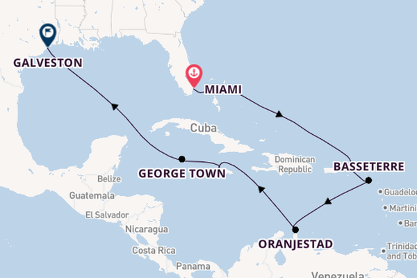 Caribbean from Miami, Florida with the Seven Seas Mariner