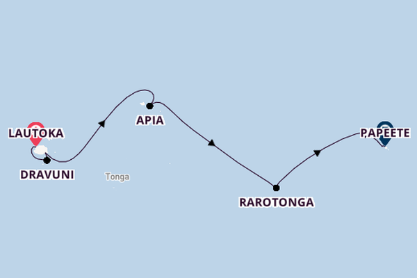 Polynesia from Lautoka, Fiji with the Norwegian Spirit 