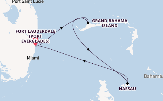 Karibik ab Fort Lauderdale (Port Everglades), USA auf der Jewel of the Seas