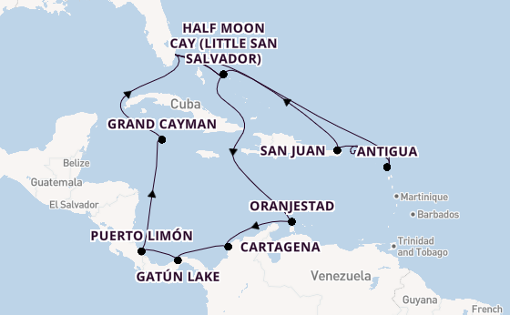 Caribbean from Fort Lauderdale (Port Everglades), Florida with the Nieuw Amsterdam